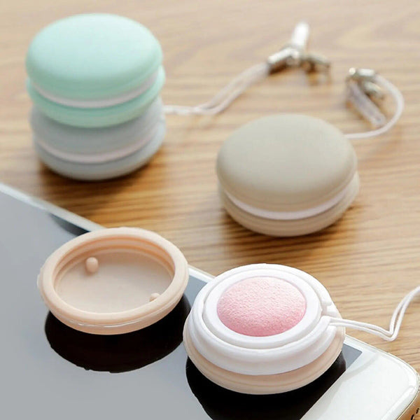 1-8PCS Macaron Shaped Mobile Phone Screen Lens Glasses Wipe Cleaning Candy Color