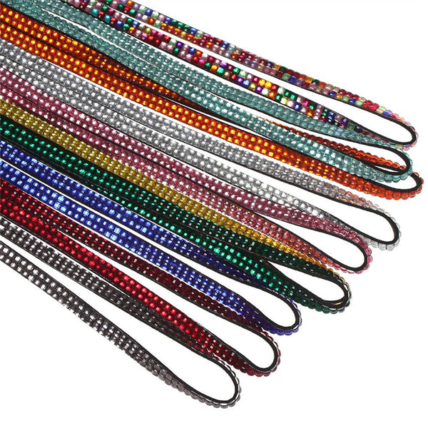 2X Rhinestone Lanyard Neck ID Card Holder Key Case Name Badge Wallet ID card New