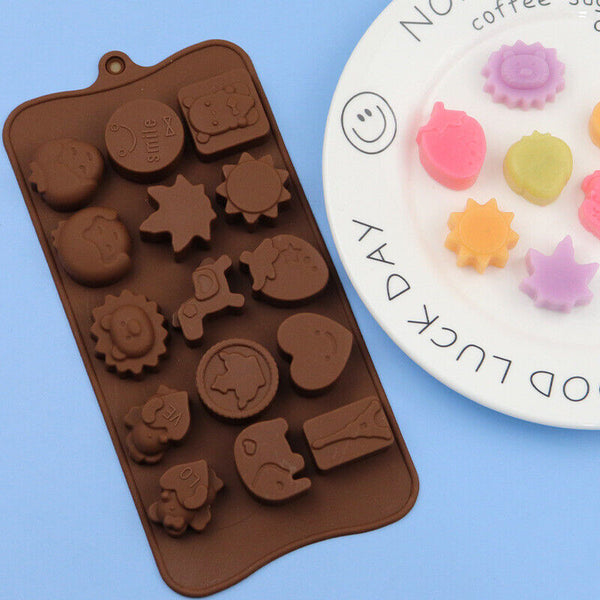 Animals Chocolate Mould Ice Tray Silicone Jelly Candy Cookie Cake Baking Mold