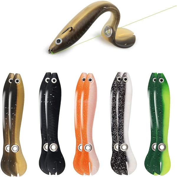 5x Powerful Fishing Lure Fake Bait Soft Bionic Fishing Lure Freshwater Saltwater