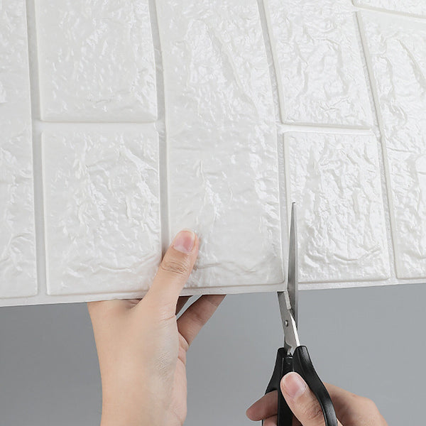 20PCS 3D Wallpaper Wall Panels Self Adhesive Brick Waterproof Stickers 70*77CM