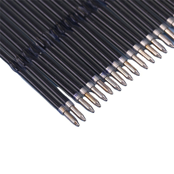 100 Pcs 0.7mm Refills for Retractable/Press Ballpoint Pens. Blue Instru AU STOCK