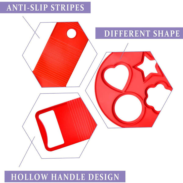 Non Stick Omelette Mold Mould Silicone Pancake Maker Pan Cooking Egg Flip Ring
