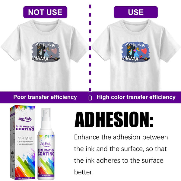 Sublimation Coating Spray For All Fabric Polyester Shirt Cotton T-Shirts