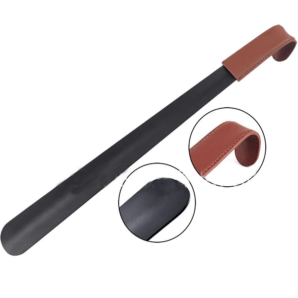 2X Metal Handle Shoehorn Stainless Steel Lifter Tool 42cm Shoe Horn Long Leather