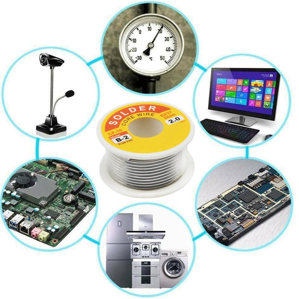 2.0mm Tin Lead Solder Wire Rosin Core Soldering Wire 2.0% Flux Reel 250/500G AUS