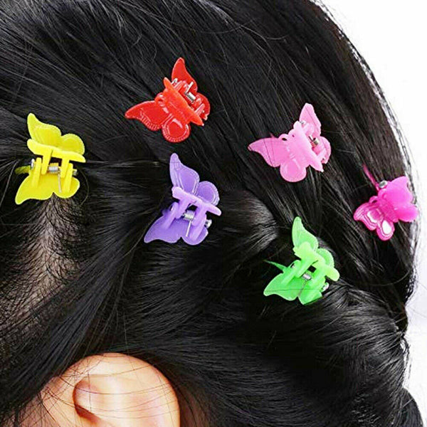 100-500x Mini Hair Clips Girl Hairpin Clamp Plastic Claws Mix Colour Ladies Kids