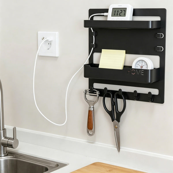 2PCS Bedside Floating Shelf Wall Mounted Storage Organizer