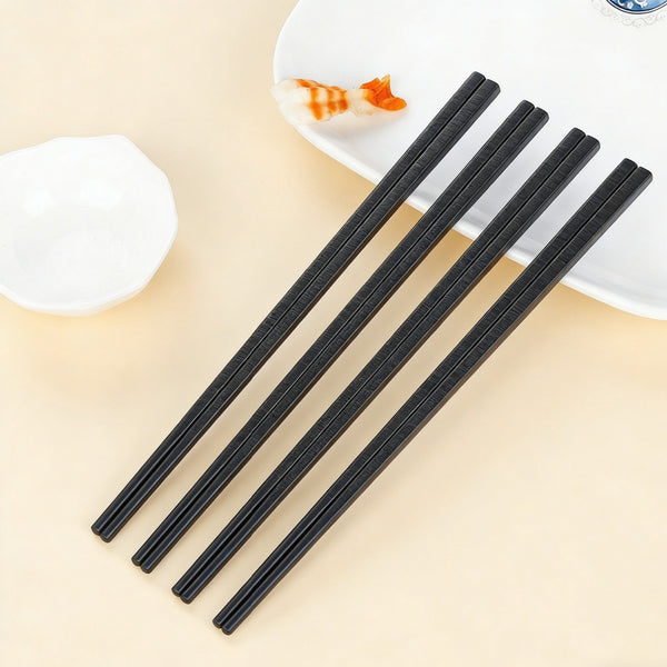 50 Pairs Reusable Alloy Chopsticks | Dishwasher Safe Chinese Japanese Chopsticks Set
