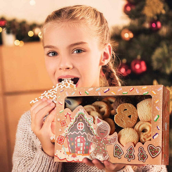 Christmas Cookie Candy Boxes Baking Gift Box Holiday Christmas Treat Box