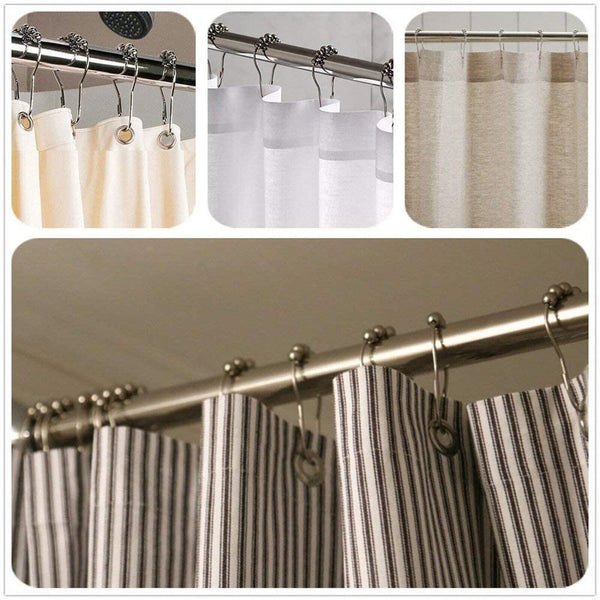 10-100X Multipurpose Window Curtain Clothes Metal Clips Rings Hook Hanging New A