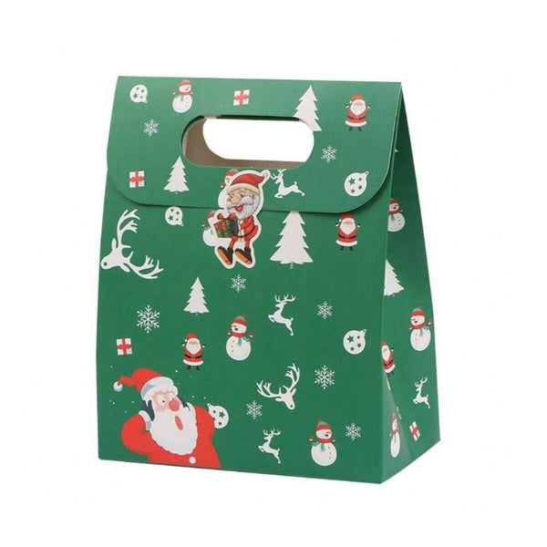 50PCS Christmas Candy Biscuit Packaging Box Small Gift Bag for Baking Hand Treat