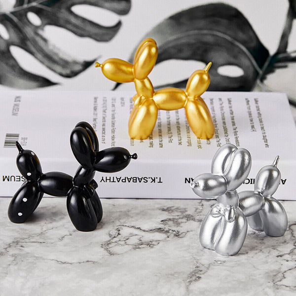 Decor Ornament Sculpture Gift Kids Room Home Resin Crafts Small Balloon dog Cute