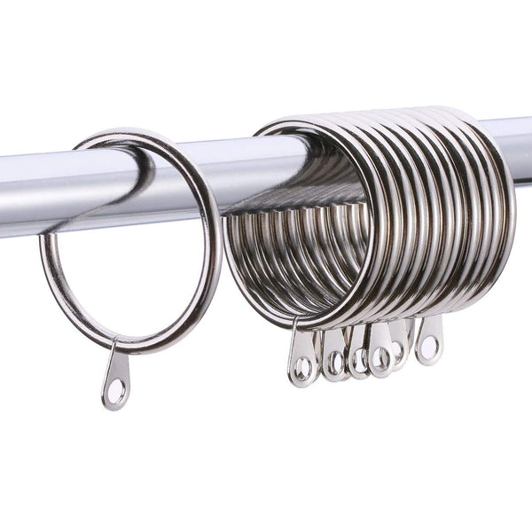 100 Sets Curtain Rings Hooks Window Multipurpose Metal Hooks Clips Ring Hanging