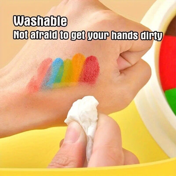 Large Rainbow Ink Pad 8Color Colour Giant 18cm For Stamps Craft Cards AU