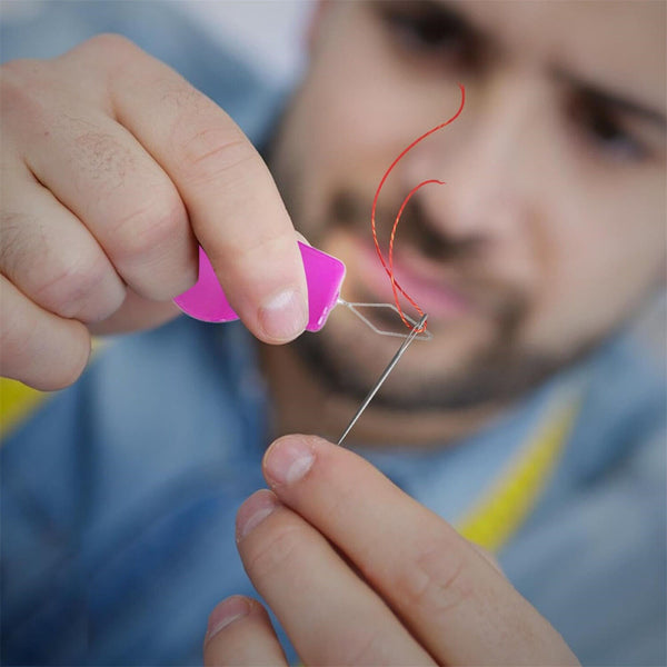 20X Simple DIY Needle Threader Threading Hand Threading With Cutting Edge Tools