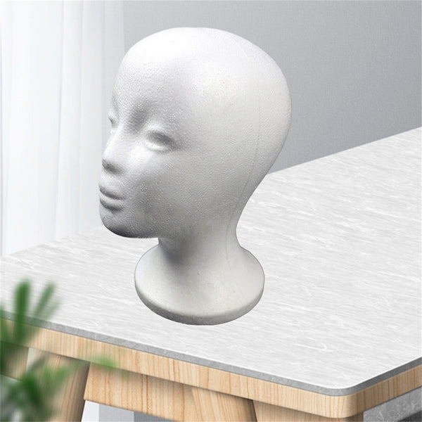 2-10X Practical Foam Female Mannequin Head Wigs Glasses Cap Display Holder Stand