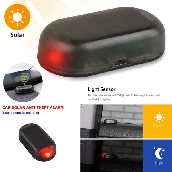LED-Light Fake Solar Car Alarm Warning Security Simulate Anti Theft Flashing AUS
