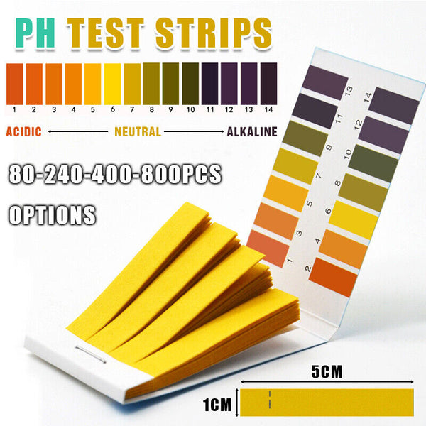 PH Test Strips Litmus Paper Acid Alkaline Saliva Urine Pool Liquid Indicator Set