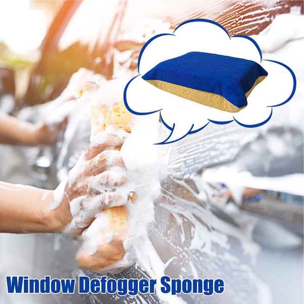 10 Pack Car Window Cleaning Sponges – Microfiber Windshield Defogger Pads for Auto Glass