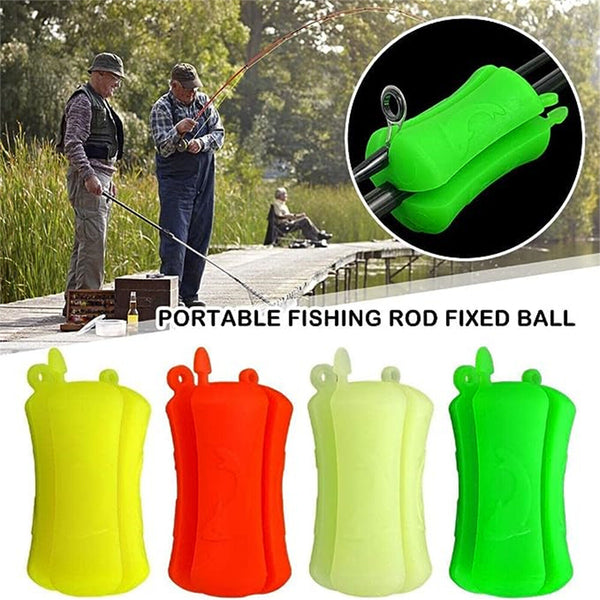 2X Portable Fishing Rod Fixed Ball Wear Resistant Durable Reusable Fishing Tools