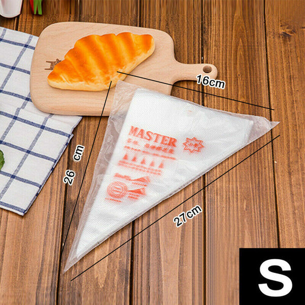 100-200PCS Disposable Piping Bags For Cake Decor Icing Frosting Piping NozzlesAU