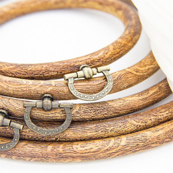 10PCS Embroidery Hoop Vintage Style Flexi Hoop Hand Embroidery Display Frame NEW