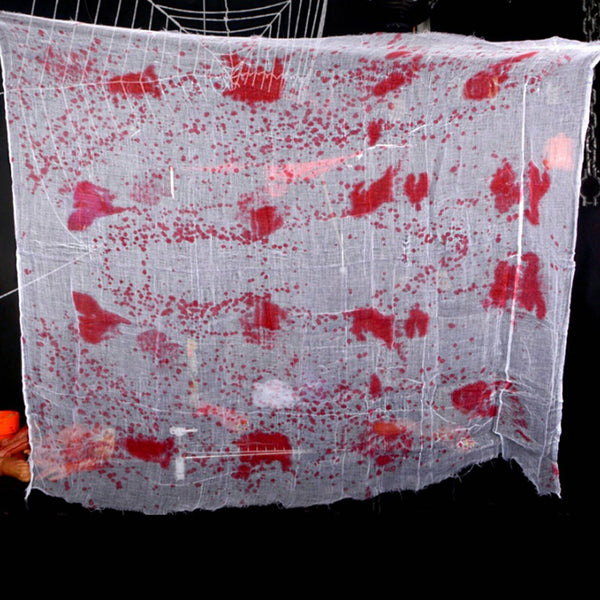 Halloween Table Cloth – Bloody Gauze Cover for Horror & Zombie Parties