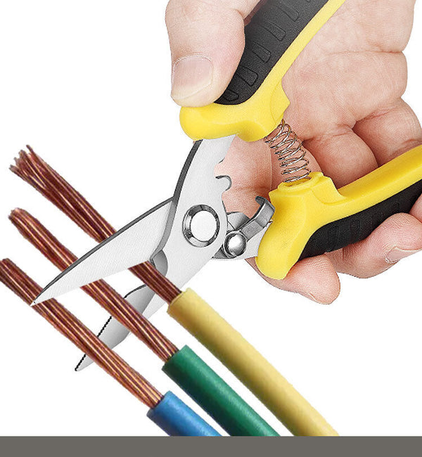 Electrician Scissors Wire Stripper Cutter Crimper Snip Pliers Shear Nippers Tool