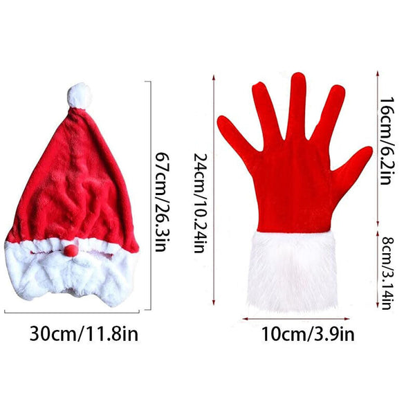 Christmas Helmet Cover For Motorcycle Motorbike Helmet Case Santa Claus hat