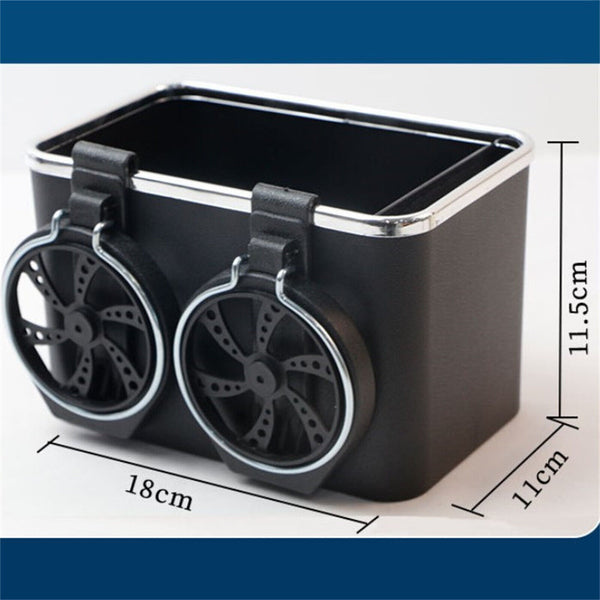 2pcx Car Drawer Water Cup Holder Tissue Box Armrest Storage Coffee Drink Multifu