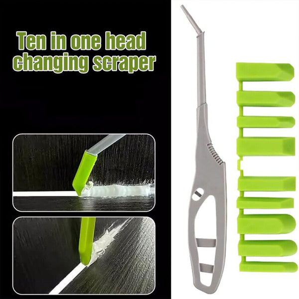 9-in-1 Shovel Glue Tool Ki Silicone Spatula Caulk Remover Grout Removal Scraper