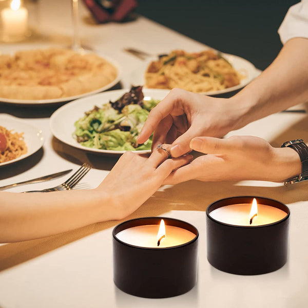 16-160X Candle Making Tins Candle Jars 100ml Metal For Wax Soy Making Container