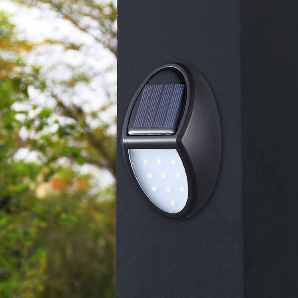 10 LED Solar Power Waterproof Lamp Wall Mounted Light Outdoor Fence Garden