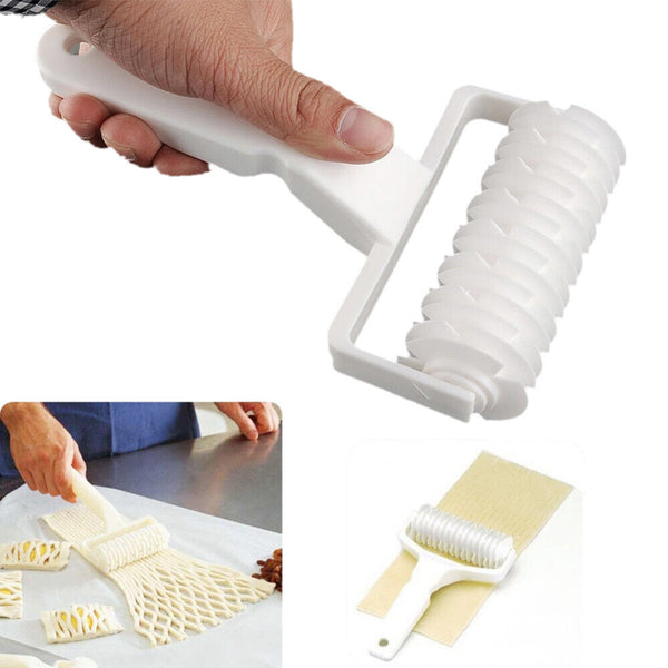 Pastry Pizza Roller Cutter Pull A Wheel for Dough Cookie Pie Plastic Net Lattice