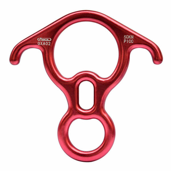 Rock Climbing Carabiner 50KN Descender Rappel Ring Buckle Rigging Belay Device