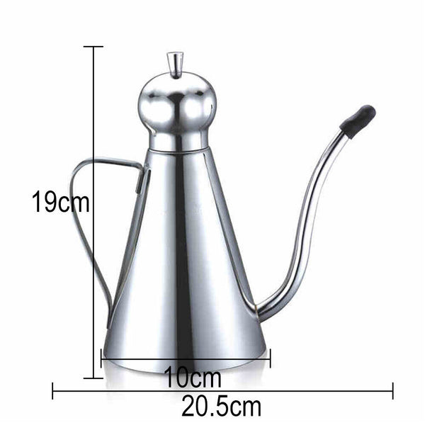 Dispenser Vinegar Bottle Stainless Steel Cooking Pot Pourer Olive Oil Kitchen AU