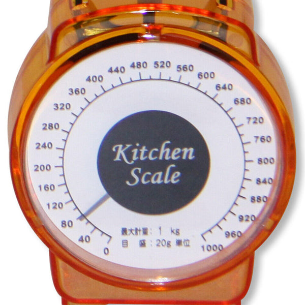 1kg Food Baking Mechanical Kitchen Dial Cook Bake Tool Scale Compact Bowl