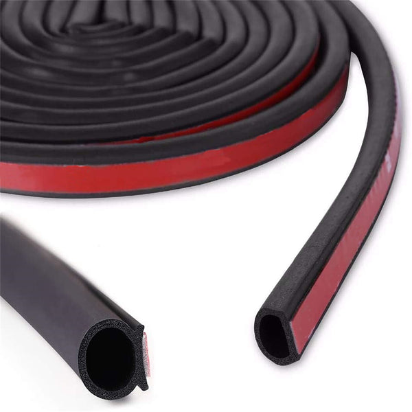 15M Universal Car Door Rubber Seal Trim Strip Weatherstrip Edge Cover D Shape AU