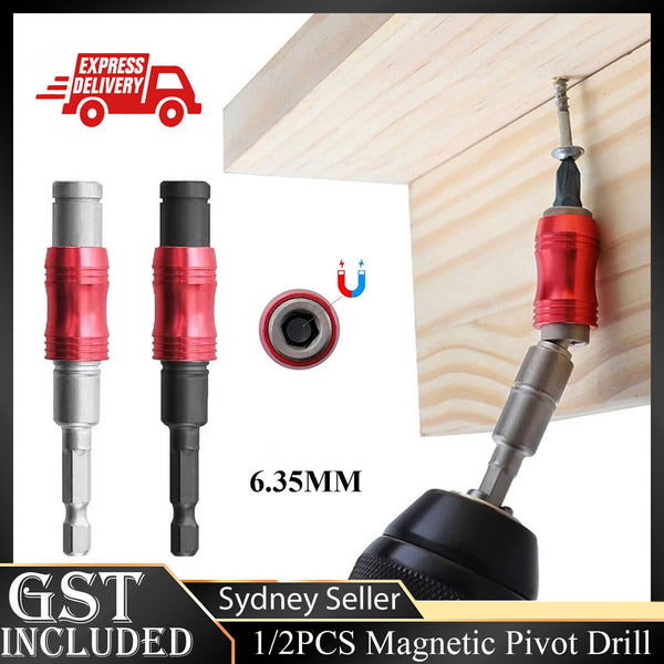 Magnetic Pivot Drill Bits Holder 6.35mm Impact Pivoting Swivel Screw Drill