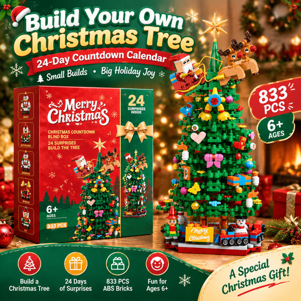 24PCS Advent Calendar 2026 Christmas Tree Building Set Boxes Countdown Block AU