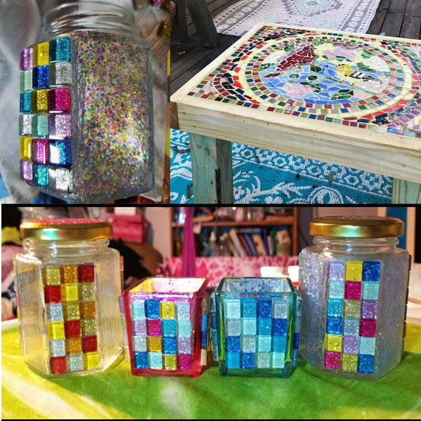 Mixed Glitter Glass Tiles Crystal Mosaic Tiles Kitchen Bathroom Mosaic AU