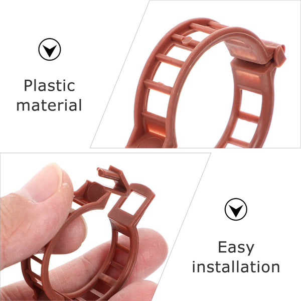 100pcs Tomato Plant Support Clips 3.2cm | Garden Trellis Clips for Vine Plants