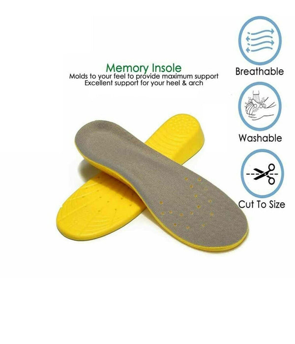 Memory Foam Insoles,Providing Excellent Shock Absorption and Cushioning for Feet
