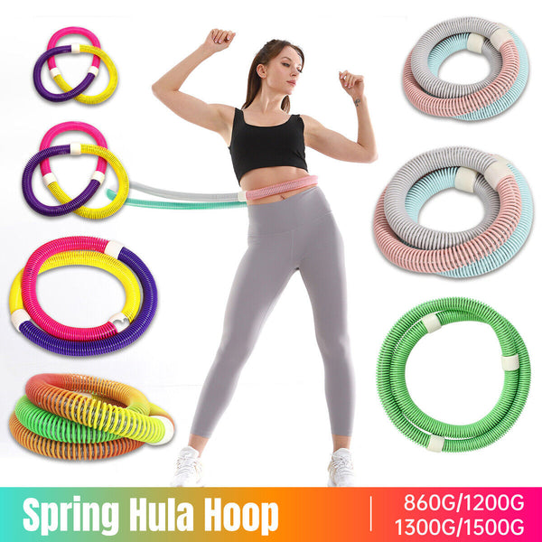 Soft Hula Hoop Adjustable Fitness Exercise Slimming Waist Ring for Adults AU