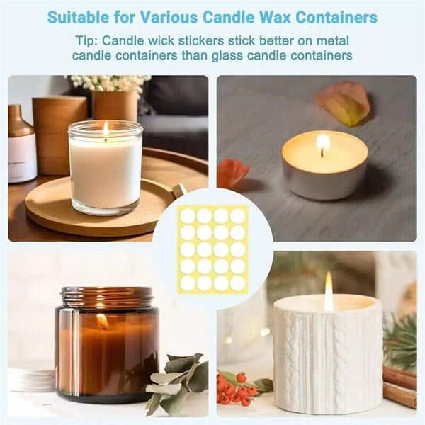 600/800X Candle Wick Sticker DIY Making Sticker Candle Wick Glue Candle Making A