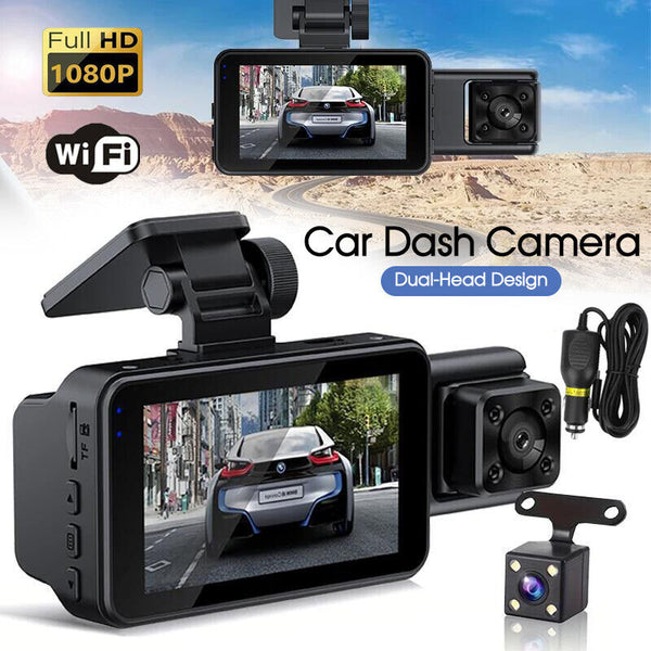 1080P Car Dash Camera Video DVR Recorder Front and Rear Night Vision Dual Cam