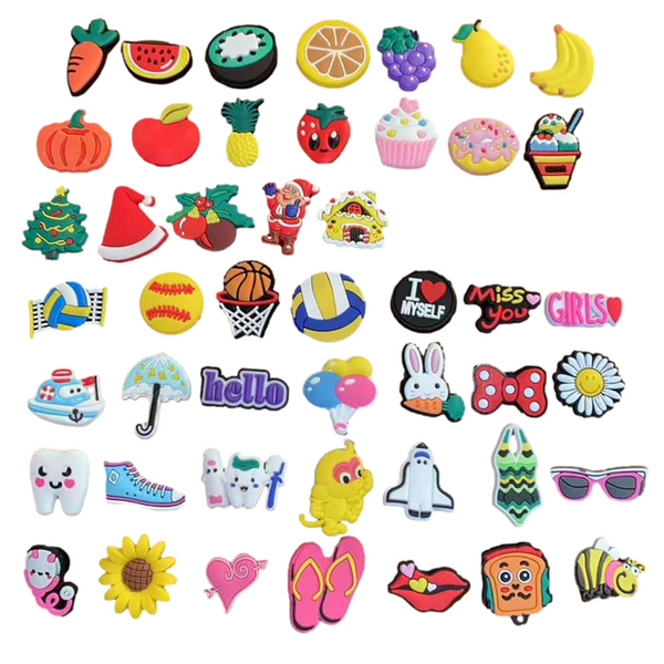 Shoe Charms for Girls Teens,Random Different Cute Shoe Decoration Charms