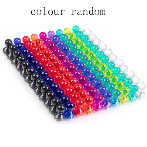 200PCS Magnets Push Pin Thumbtacks Magnets Fridge Whiteboard Magnets Office Tool