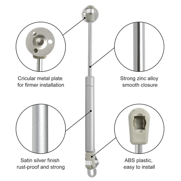 4x 100N Gas Strut Kitchen Cabinet Cupboard Door Hinges Stays Lift Door Support